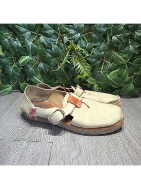 Satorisan Benirras Premium Womens Size 41 US 9 Sandals Shoes Beige Leather